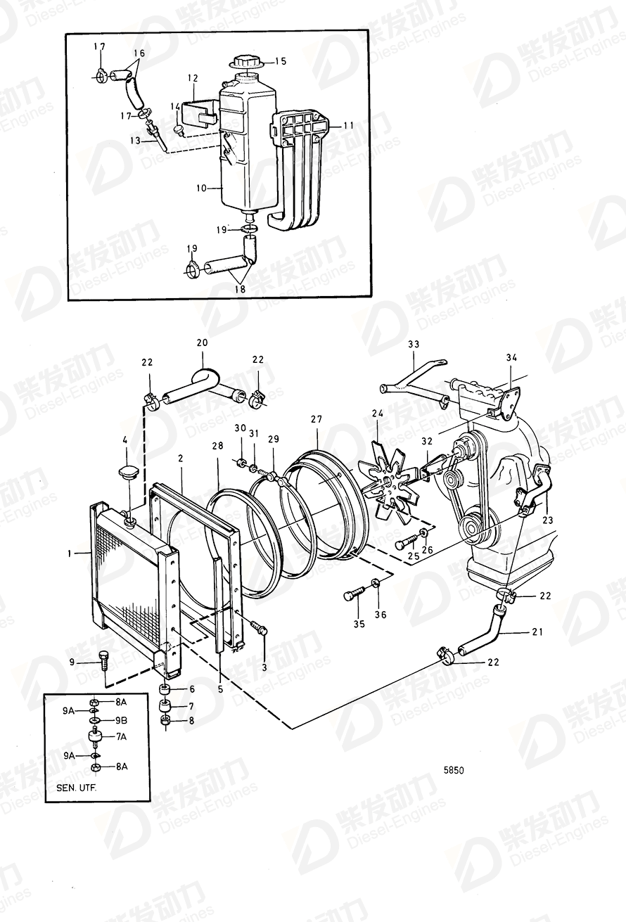 volvo penta Pressure cap 844624 Drawing volvo penta Pressure cap 844624 Drawing